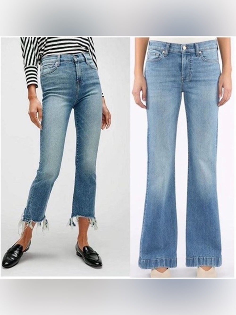 7  FOR ALL MANKIND JEANS WOMEN'S 25 Bundle of 2 pairs